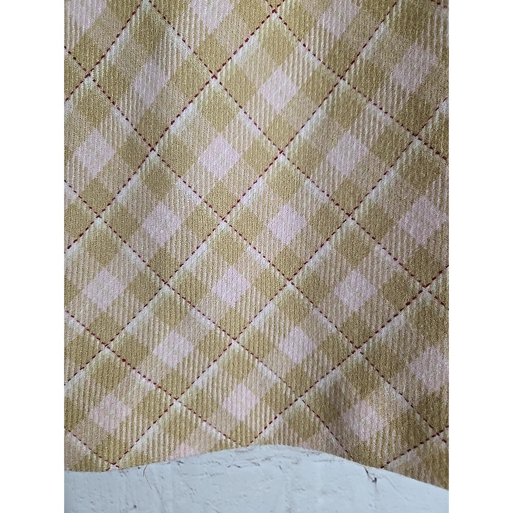 VTG Y2K Pink plaid Knee skirt sz 4 flare Academia Preppy Classic Equestrian - Picture 5 of 9